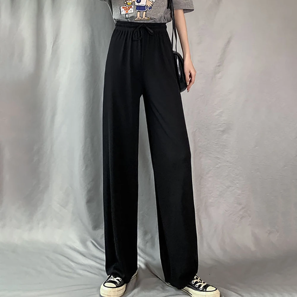 Female Women Pants Breathable Comfortable Cool Daily Drawstring Ice Silk Leisure Loose No Elasticity Solid Color
Female Women Pants Breathable Comfortable Cool Daily Drawstring Ice Silk Leisure Loose No Elasticity Solid Color