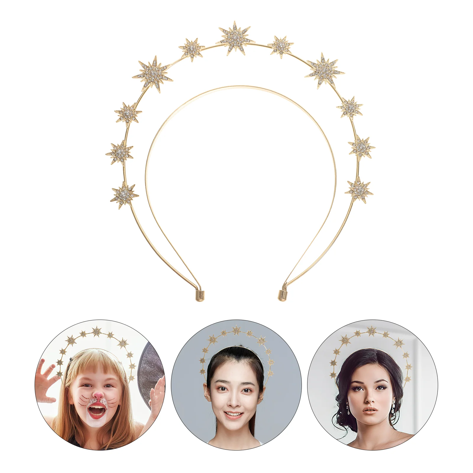 Шестигранная повязка на голову для леди Звезда блестящие аксессуары для волос женская металлическая двухслойная Корона невесты принцессы
Шестигранная повязка на голову для леди Звезда блестящие аксессуары для волос женская металлическая двухслойная Корона невесты принцессы