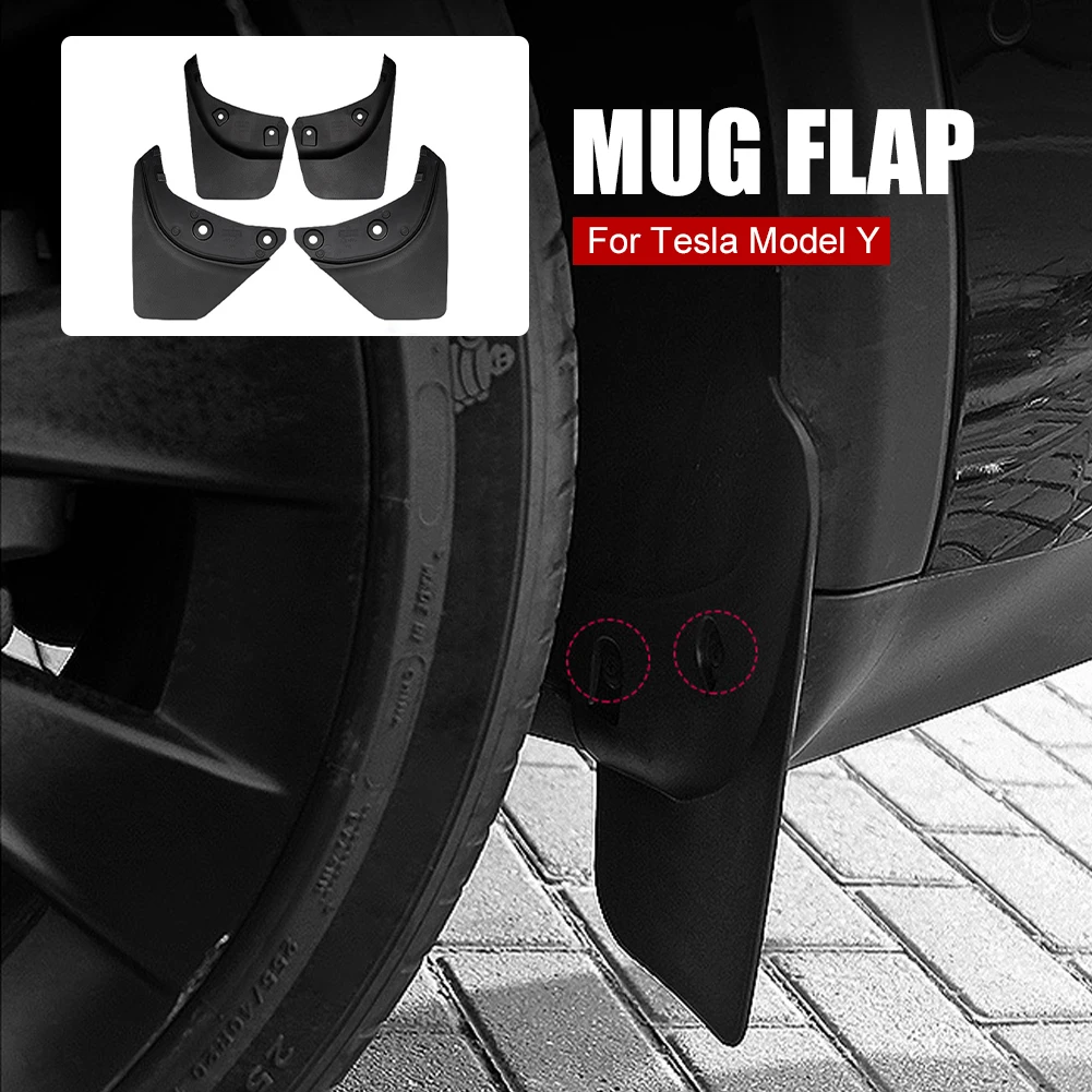 Mud Flaps Splash Guards Front Rear Wheels Mud Protector Splash Panel Against Snow Mud Sand Rock All Weather For Tesla Model Y
Mud Flaps Splash Guards Front Rear Wheels Mud Protector Splash Panel Against Snow Mud Sand Rock All Weather For Tesla Model Y