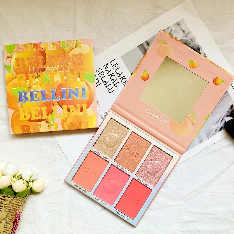 6 Colors Peach Blush Palette Highlight Powder Nose Shadow Silhouette Brighten Eyeshadow All-in-one Repair Long Lasting Makeup
6 Colors Peach Blush Palette Highlight Powder Nose Shadow Silhouette Brighten Eyeshadow All-in-one Repair Long Lasting Makeup