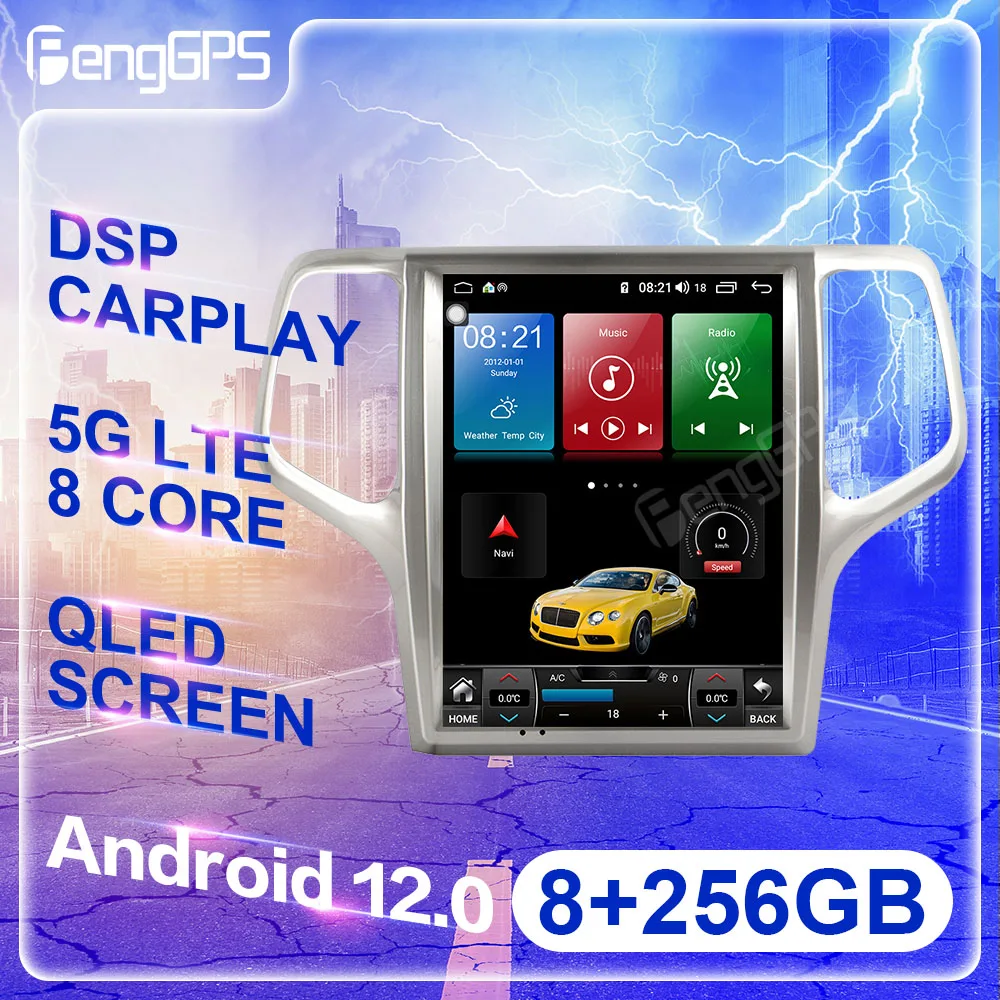 8+256G For Jeep Grand Cherokee 2008-2013 Android 12.0 Auto Car Radio Multimedia Player GPS Navigation Touch Screen Headunit DSP
8+256G For Jeep Grand Cherokee 2008-2013 Android 12.0 Auto Car Radio Multimedia Player GPS Navigation Touch Screen Headunit DSP