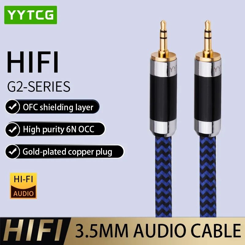 YYTCG 3.5mm to 3.5mm Male Extension Auxiliary AUX Cable G2 High Premium For Car Speaker Headphone iPhone Smartphone Audio Cable
YYTCG 3.5mm to 3.5mm Male Extension Auxiliary AUX Cable G2 High Premium For Car Speaker Headphone iPhone Smartphone Audio Cable