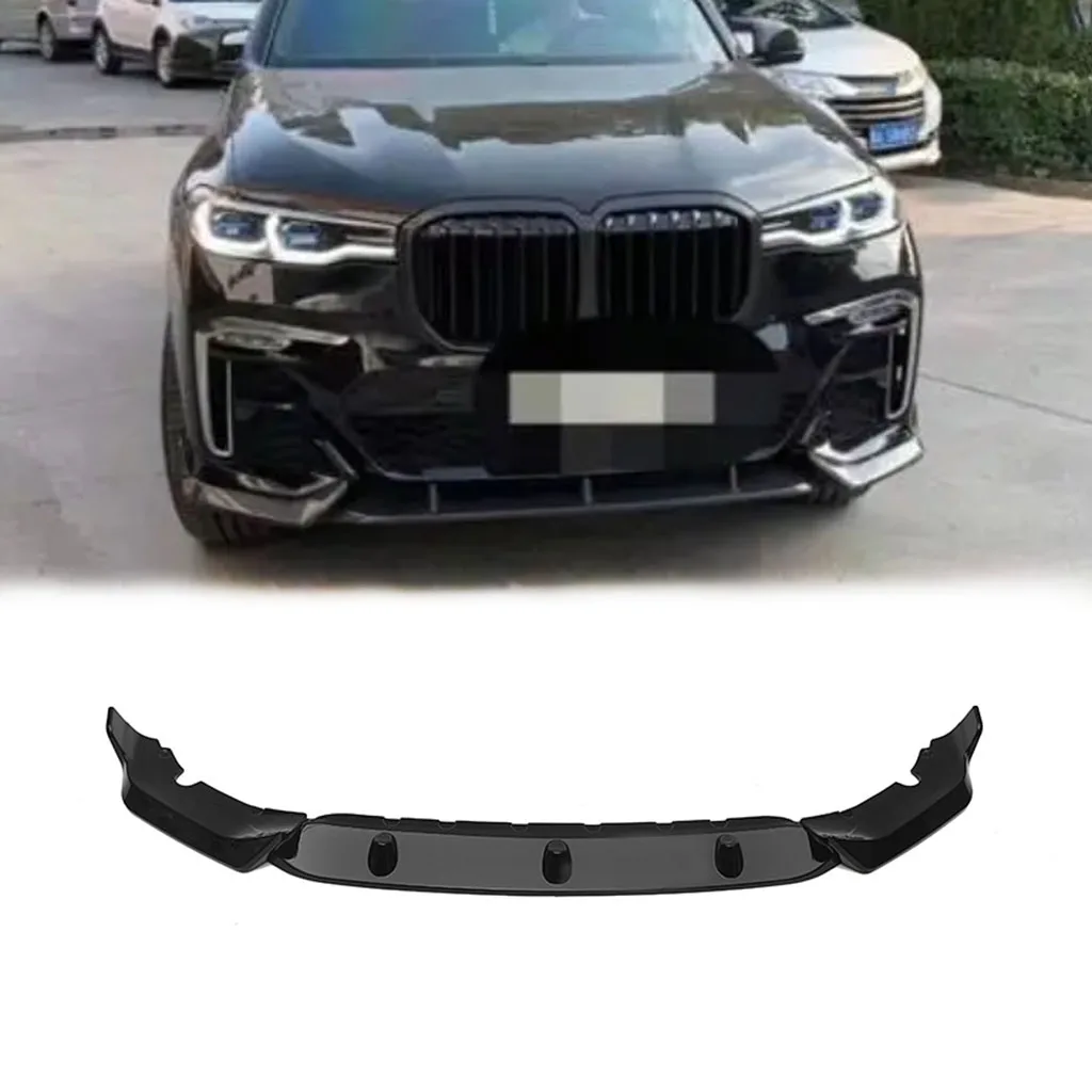 

For BMW G07 X7 M Sport 2019 2020 2021 2022 Front Bumper Spoiler Lip Lower Body Kit Diffuser Splitter Tuning Guard Glossy black
