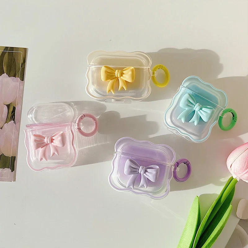 Suitable for AirPods Pro 2nd Wave Gradient Pink 3D Bow Headphone Case For Airpods 1 2 3 Protective Case
Suitable for AirPods Pro 2nd Wave Gradient Pink 3D Bow Headphone Case For Airpods 1 2 3 Protective Case