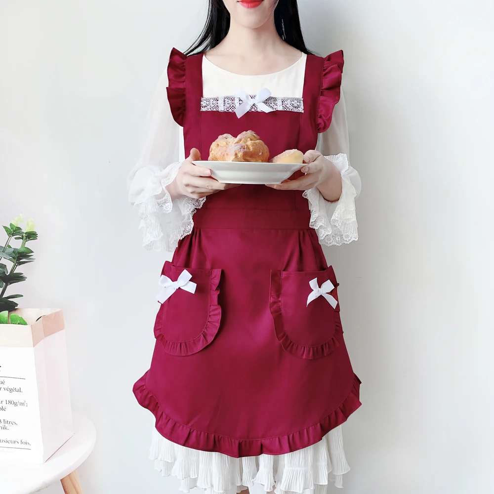 Korean Women's Fashion Adult Apron Dress Work Clothes Customized Lovely Lace Family Kitchen Cleaning Aprons Coffee Princess Bib
Korean Women's Fashion Adult Apron Dress Work Clothes Customized Lovely Lace Family Kitchen Cleaning Aprons Coffee Princess Bib