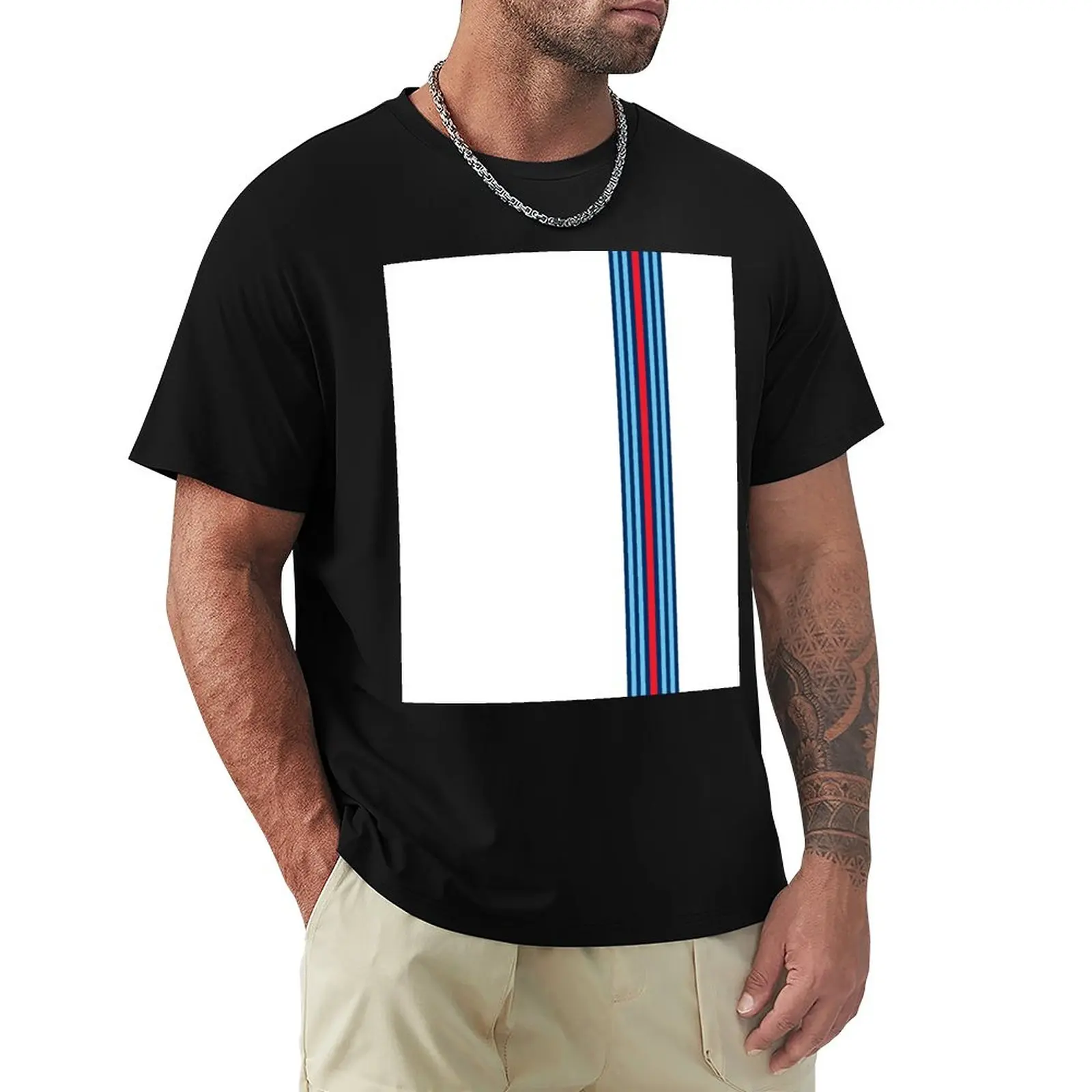 Classic racing stripes T-Shirt korean fashion funny t shirt T-shirt short mens plain t shirts
Classic racing stripes T-Shirt korean fashion funny t shirt T-shirt short mens plain t shirts