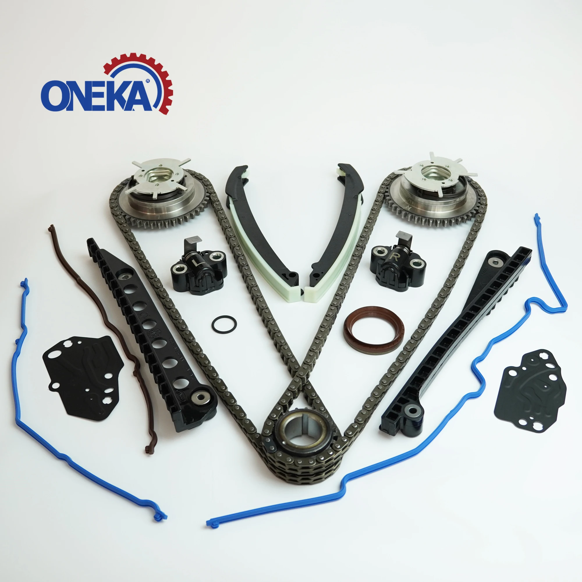 For Ford 5.4L 24 Valve Triton Ford Expedition F-150 F-250F-350 Timing Chain Kits with Oil Pump Kit+Cam Phasers+Gasket
For Ford 5.4L 24 Valve Triton Ford Expedition F-150 F-250F-350 Timing Chain Kits with Oil Pump Kit+Cam Phasers+Gasket
