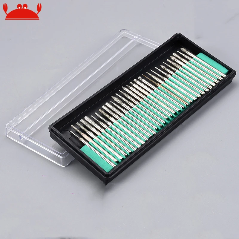 30pcs Mini Drill Bit Diamond Grinding Carving Tool Polishing Head Pottery Sculpturing Engraving Tool Model Making Materials
30pcs Mini Drill Bit Diamond Grinding Carving Tool Polishing Head Pottery Sculpturing Engraving Tool Model Making Materials