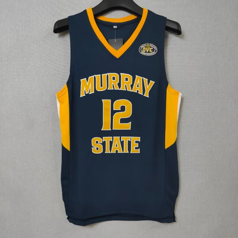 

Basketball Jersey Men Oversize 12 Ja Morant Murray State Embroidery Sewing Breathable Athletics Sport Street Hip Hop Sportswear