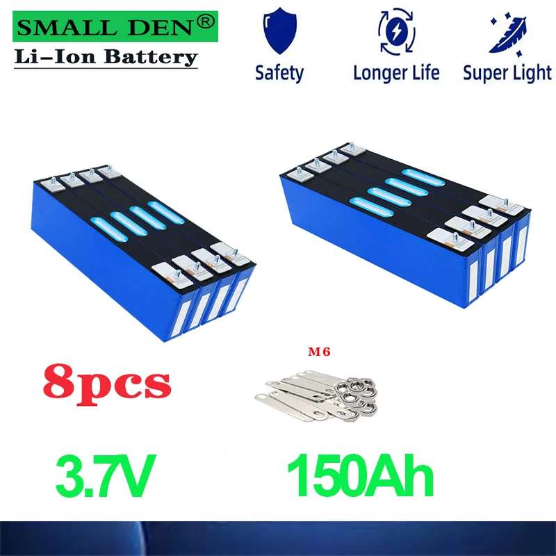 8 new 150Ah 3.7V lithium-ion rechargeable batteries, Diy 12V 24V 15000mAh electric vehicle yacht solar storage, EU-UStax-free,
8 new 150Ah 3.7V lithium-ion rechargeable batteries, Diy 12V 24V 15000mAh electric vehicle yacht solar storage, EU-UStax-free,