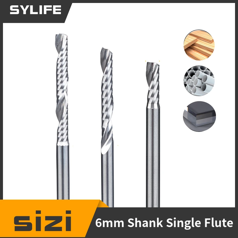 1pcs Carbide Milling Cutter Single Flute Spiral End Mill CNC Router Bit Straight Shank End Mills Wood Cutters
1pcs Carbide Milling Cutter Single Flute Spiral End Mill CNC Router Bit Straight Shank End Mills Wood Cutters