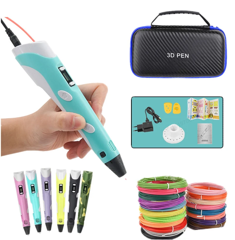 New 3D Pen 3d Print Pen DIY Pens PLA Filament Refill Rods Birthday Gift Creative Drawing Toys For Kids Children with Travel Case
New 3D Pen 3d Print Pen DIY Pens PLA Filament Refill Rods Birthday Gift Creative Drawing Toys For Kids Children with Travel Case