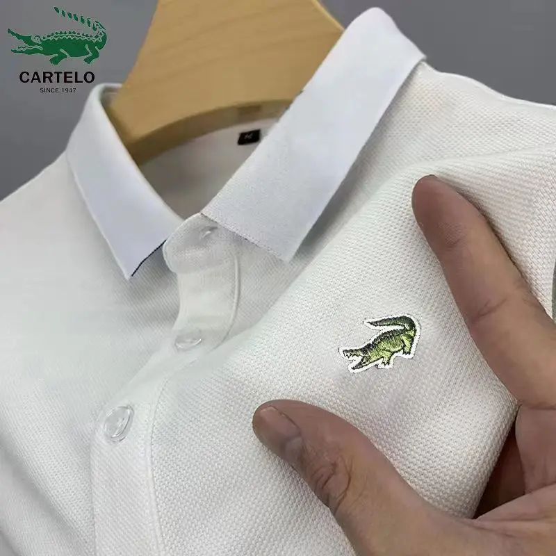 Cartelo Embroidery Polo Shirt European Size T Shirt Casual Men's Top Summer T-shirt Men's Short Sleeved Lapel Clothing
Cartelo Embroidery Polo Shirt European Size T Shirt Casual Men's Top Summer T-shirt Men's Short Sleeved Lapel Clothing