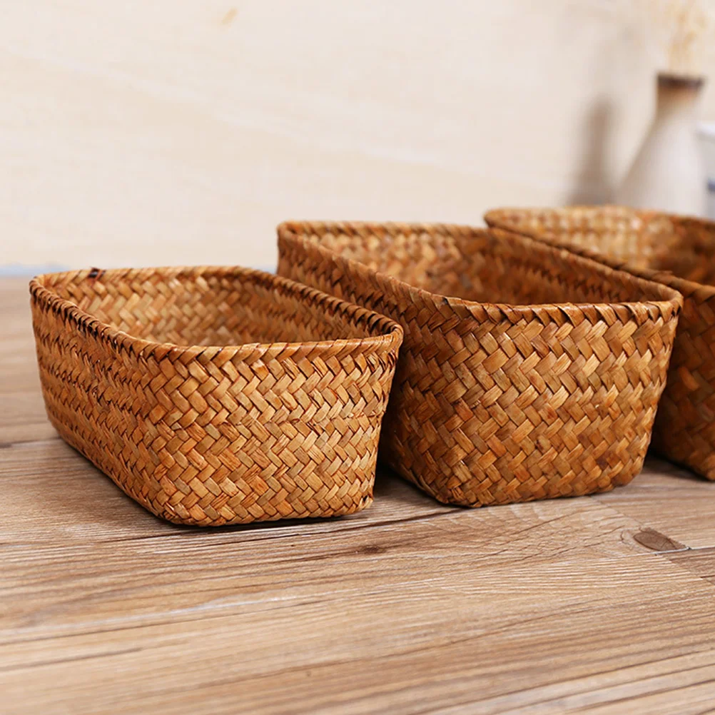 Cabilock Home Decor Woven Seaweed Basket Wicker Storage Baskets Rectangular Rattan Toilet Shelves Caramel Orange Food
Cabilock Home Decor Woven Seaweed Basket Wicker Storage Baskets Rectangular Rattan Toilet Shelves Caramel Orange Food