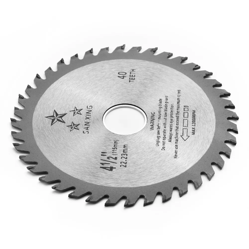 4.5 inch 40Teeth Saw Blade Disc Angle Grinder 115mm Ultra Circular Sawing Wood Cutting Round Kit Rotary Tool New
4.5 inch 40Teeth Saw Blade Disc Angle Grinder 115mm Ultra Circular Sawing Wood Cutting Round Kit Rotary Tool New