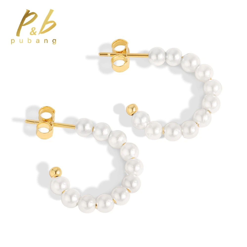 PuBang Fine Jewelry Classic 925 Sterling Silver All Freshwater Pearl Wedding Engagement Hoop Earrings for Women Anniversary Gift
PuBang Fine Jewelry Classic 925 Sterling Silver All Freshwater Pearl Wedding Engagement Hoop Earrings for Women Anniversary Gift