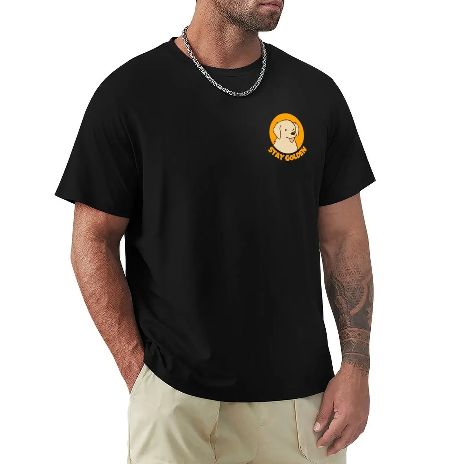 Stay Golden retriever T-shirt Aesthetic clothing summer top heavyweight t shirts for men
Stay Golden retriever T-shirt Aesthetic clothing summer top heavyweight t shirts for men