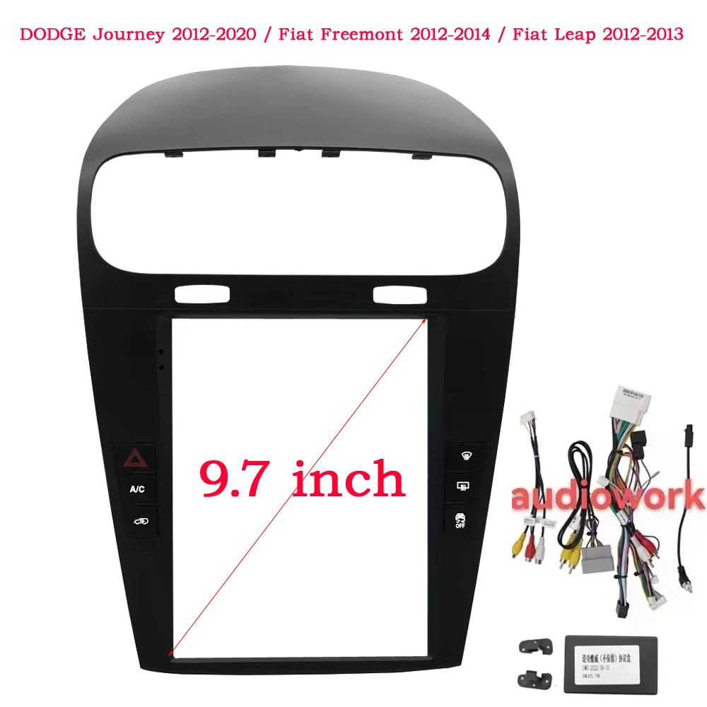 

9,7 дюймовая панель для Dodge Journey Fiat Freemont, автомобильное радио, DVD, GPS, MP5, Android-плеер, головное устройство, 2 Din панель, панель приборной панели, рамка, крышка