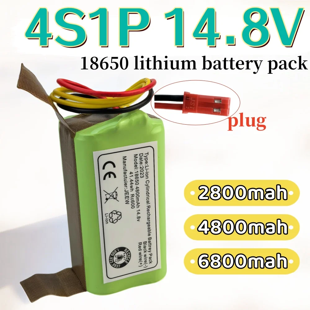 4S1P 14.8V 2800/4800/6800mAh Li-ion Rechargeable Battery Pack ,Suitable for Sweeping Robot Replacement Battery
4S1P 14.8V 2800/4800/6800mAh Li-ion Rechargeable Battery Pack ,Suitable for Sweeping Robot Replacement Battery