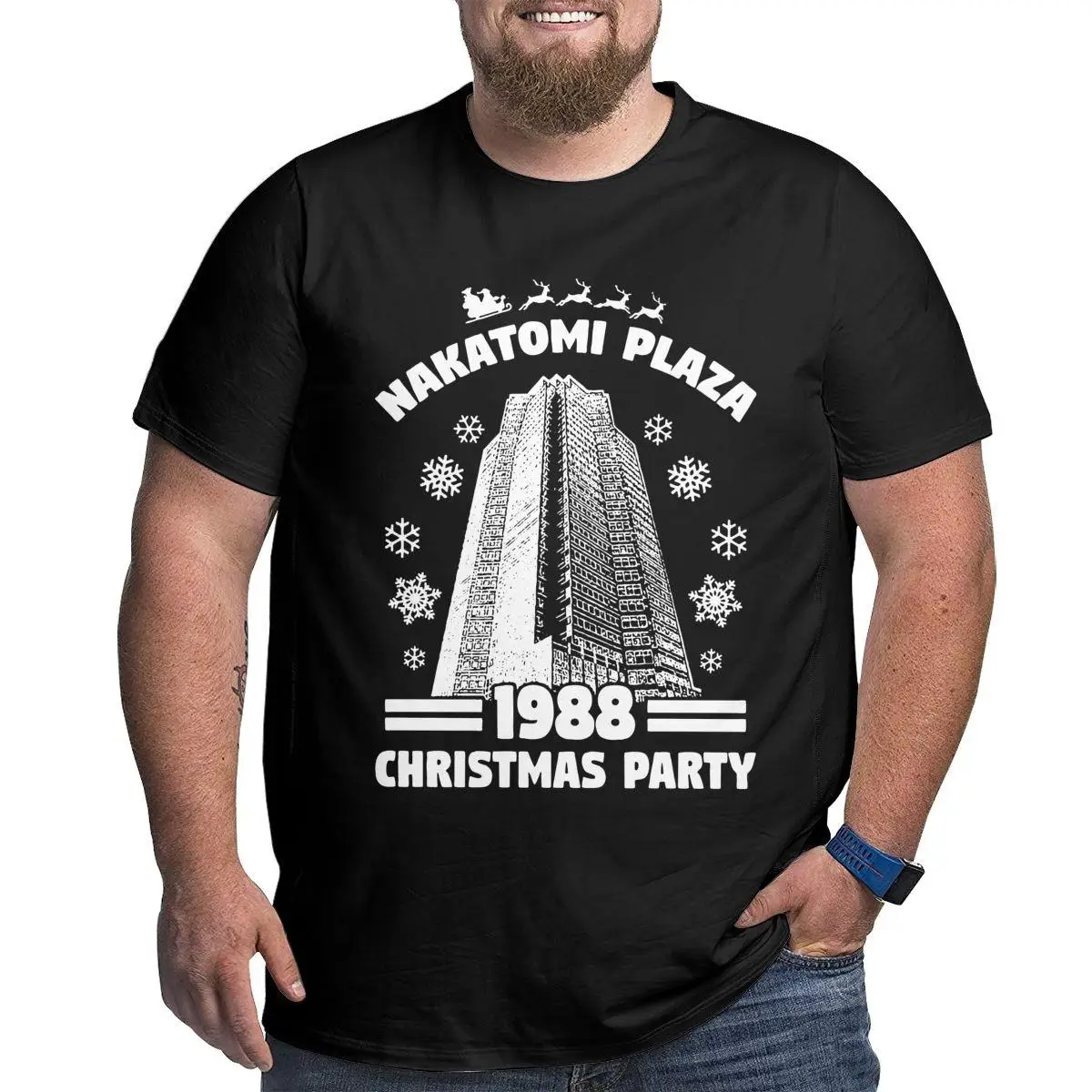 Men's Nakatomi Plaza T Shirt Christmas Party 1988 Tops Funny Short Sleeve Crew Neck Big Tall Tee Shirt Large 4XL 5XL 6XL T-Shirt
Men's Nakatomi Plaza T Shirt Christmas Party 1988 Tops Funny Short Sleeve Crew Neck Big Tall Tee Shirt Large 4XL 5XL 6XL T-Shirt