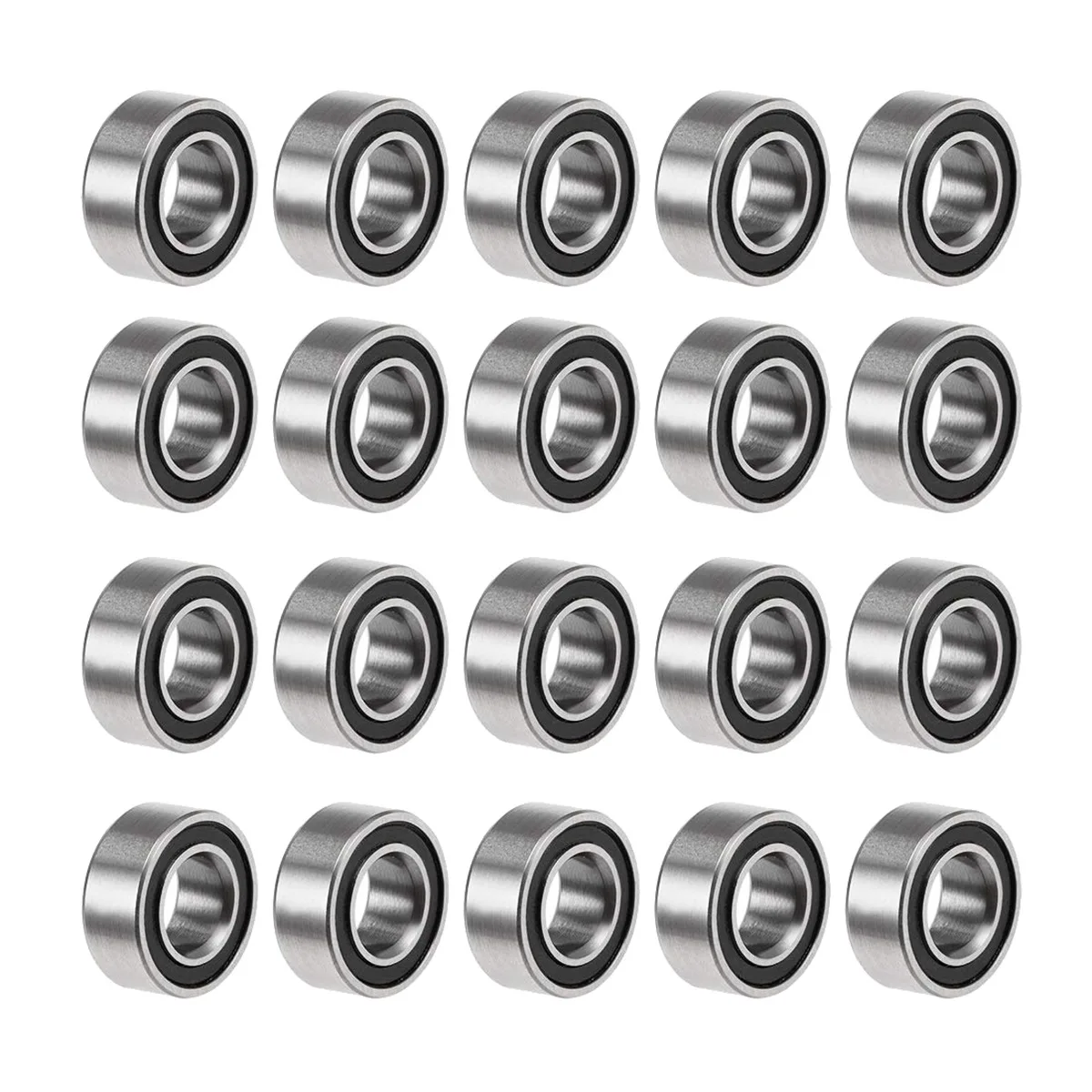 20PCS MR105-2RS 5X10X4mm Ball Bearing Steel Double-Shielded Miniature Ball Bearings,Black
20PCS MR105-2RS 5X10X4mm Ball Bearing Steel Double-Shielded Miniature Ball Bearings,Black