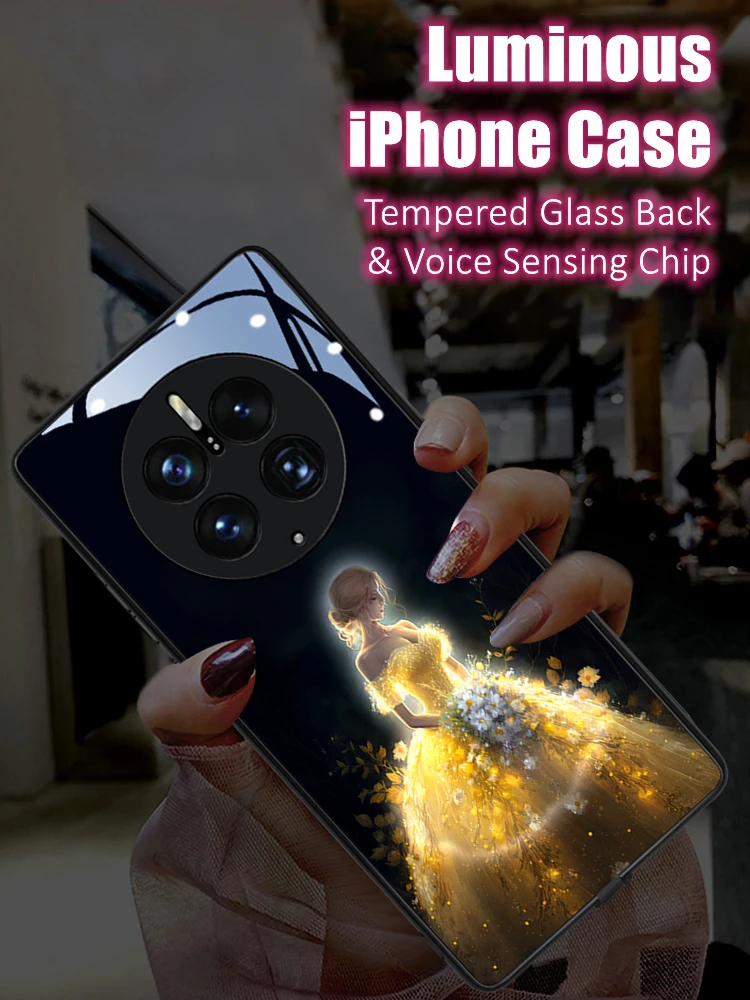 Wedding Gown LED Light Glowing Luminous Tempered Glass Phone Case for iPhone 11 12 13 14 15 X Xs Xr Mini Pro Max Plus Cover
Wedding Gown LED Light Glowing Luminous Tempered Glass Phone Case for iPhone 11 12 13 14 15 X Xs Xr Mini Pro Max Plus Cover