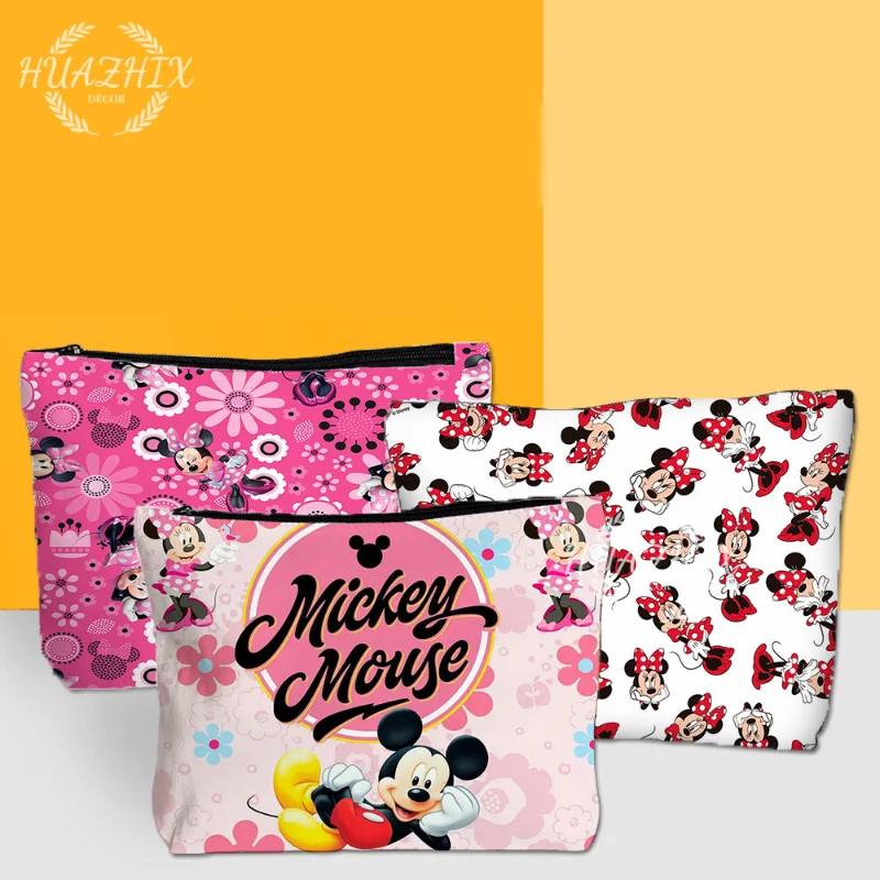 Disney Mickey Minnie Print Makeup Bag Cartoon Fashion Women Mini Storage Canvas Custom Bags Portable Child Student Pencil Case
Disney Mickey Minnie Print Makeup Bag Cartoon Fashion Women Mini Storage Canvas Custom Bags Portable Child Student Pencil Case