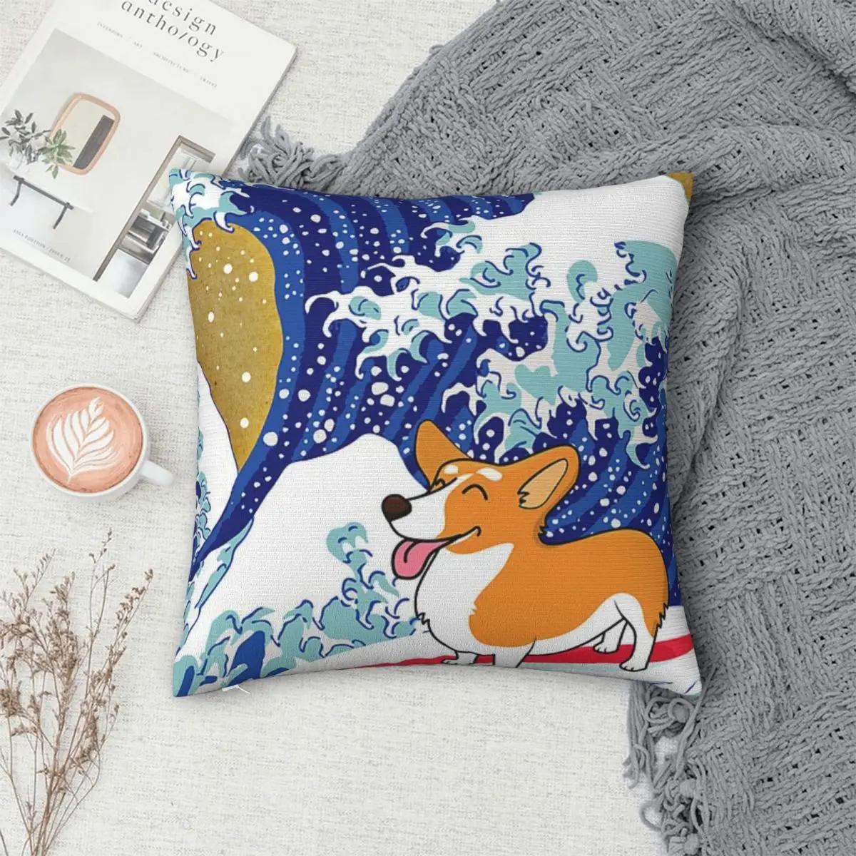 Corgi Dog Surfing The Great Wave Pillowcase Polyester Pillows Cover Cushion Comfort Throw Pillow Sofa Decorative Cushions Used
Corgi Dog Surfing The Great Wave Pillowcase Polyester Pillows Cover Cushion Comfort Throw Pillow Sofa Decorative Cushions Used