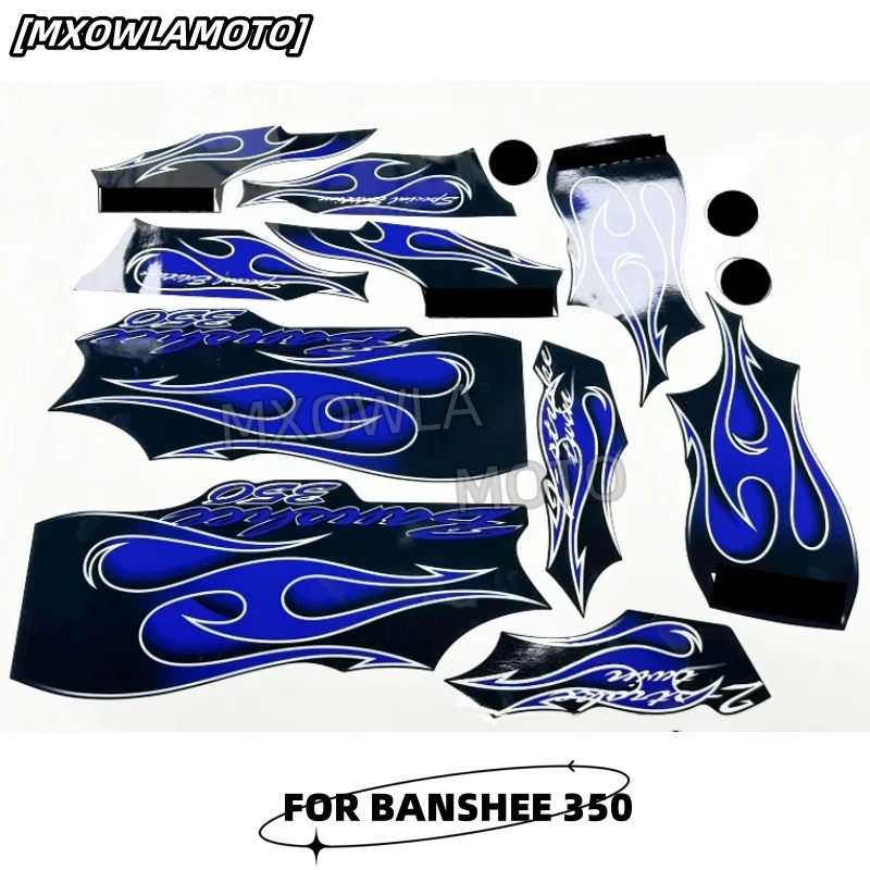 

High quality sticker 2006 Banshee 350 Full Graphics Decals Kit PURPLE BLUE Fenders New Kit