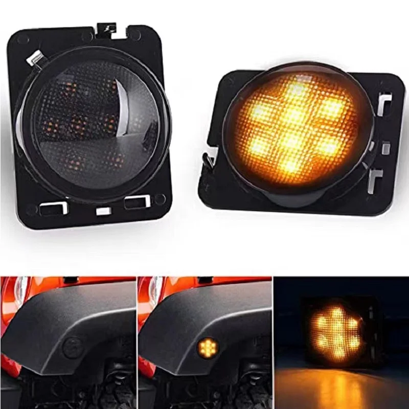 1 Pair Amber LED Fender Lights Side Light for Jeep Wrangler JK JKU 2007-2017 (Side Marker) J025 LantSun
1 Pair Amber LED Fender Lights Side Light for Jeep Wrangler JK JKU 2007-2017 (Side Marker) J025 LantSun