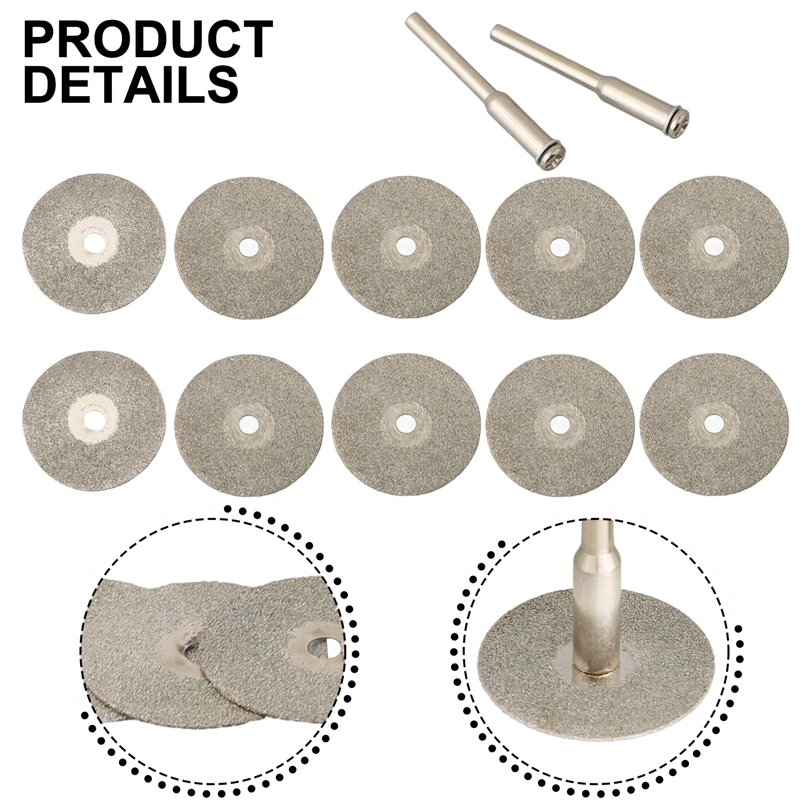 Cutting Blade Disc Drill Rotary Tool Arbor Shafts Cutting Discs 10*Cutting Discs 2*Arbor Shafts 38mm Long On Sale
Cutting Blade Disc Drill Rotary Tool Arbor Shafts Cutting Discs 10*Cutting Discs 2*Arbor Shafts 38mm Long On Sale