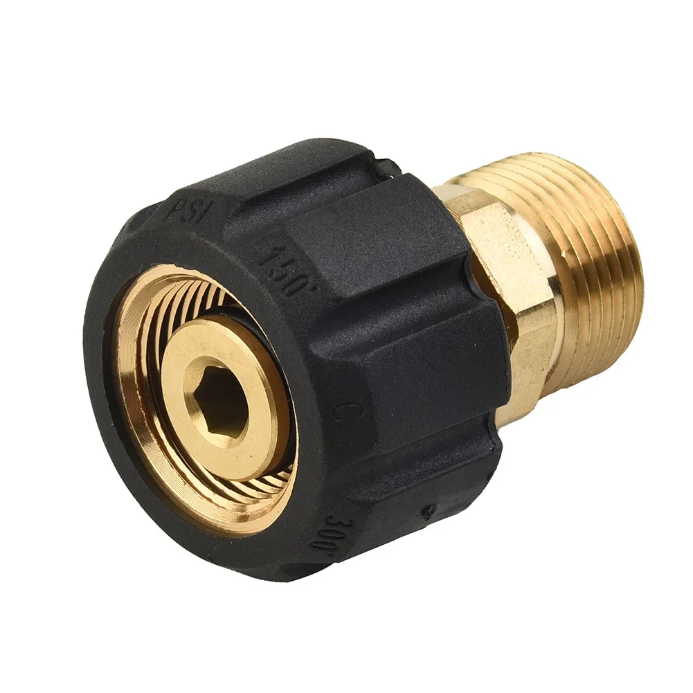 1pc Screw Nipple 4500PSI Accessories Brass M22 Male/14mm To M22 Female/15mm Pressure Washer New Durable Practical
1pc Screw Nipple 4500PSI Accessories Brass M22 Male/14mm To M22 Female/15mm Pressure Washer New Durable Practical