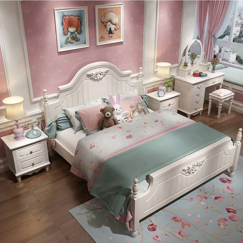 Simple Modern Kids Double Bed European Whitr Bedroom Children Double Bed Bedding Small Muebles Para Dormitorio Nordic Furniture
Simple Modern Kids Double Bed European Whitr Bedroom Children Double Bed Bedding Small Muebles Para Dormitorio Nordic Furniture