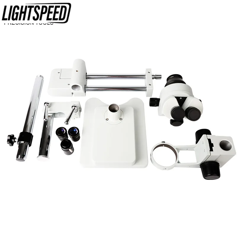 3.5X-90X Double Boom Stand Zoom Simul Focal Trinocular Stereo Microscope 38MP HD-MI USB Industrial Camera For Phone PCB Repair
3.5X-90X Double Boom Stand Zoom Simul Focal Trinocular Stereo Microscope 38MP HD-MI USB Industrial Camera For Phone PCB Repair