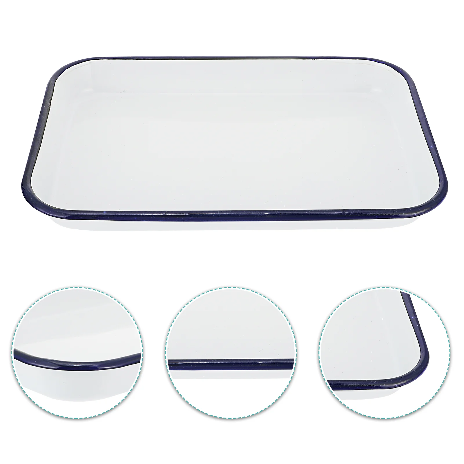 Title: Scicalife Lab Tray Enamel Butcher Tray Medical Instrument Storage Plate Farmhouse Serving Tray Lab Instruments
Title: Scicalife Lab Tray Enamel Butcher Tray Medical Instrument Storage Plate Farmhouse Serving Tray Lab Instruments
