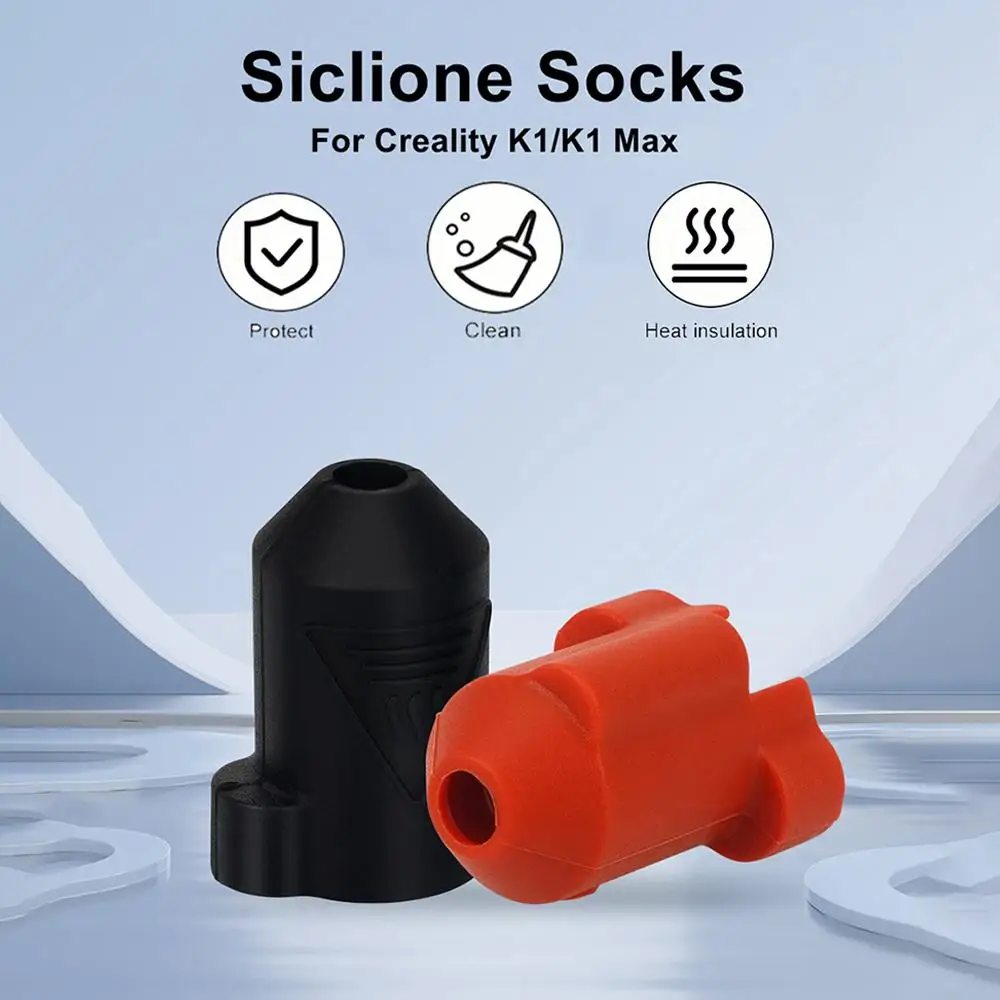 Silicone Socks For Creality K1/K1Max Ceramic Heating Block Kit, Wholesale K1 Hotend Heat Insulation Case Cover Black Red
Silicone Socks For Creality K1/K1Max Ceramic Heating Block Kit, Wholesale K1 Hotend Heat Insulation Case Cover Black Red