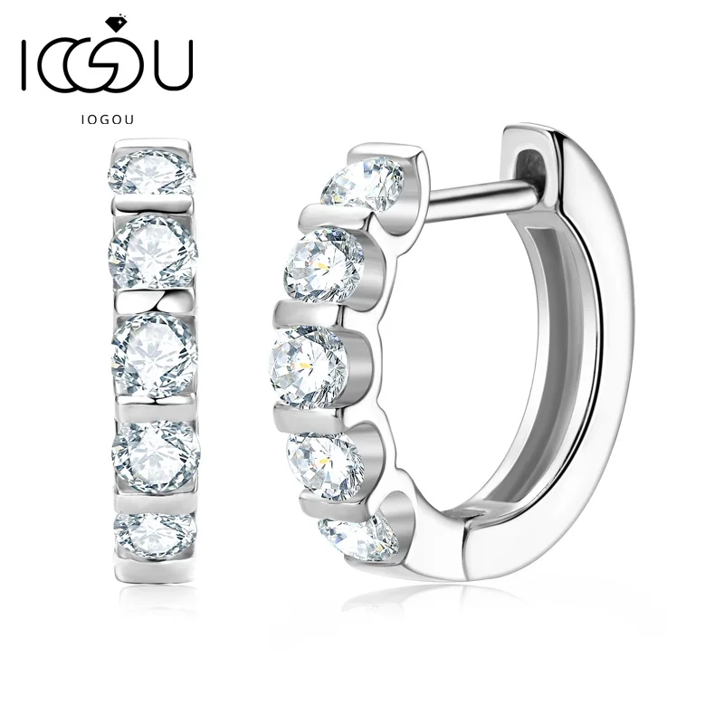 Женские классические серьги-кольца IOGOU, из серебра 925 пробы, с круглым Цирконом
Женские классические серьги-кольца IOGOU, из серебра 925 пробы, с круглым Цирконом