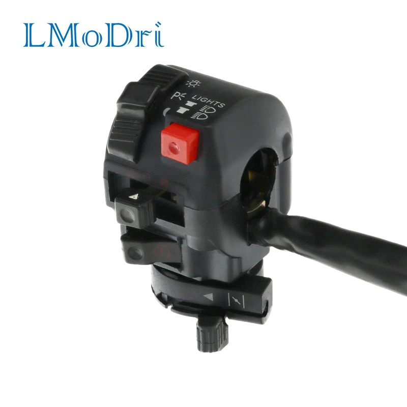 

LMoDri 7/8" Motorcycle Handlebar Switch Assembly Engine Electric Start Kill Horn Headlight Fog Light Push Button Switch For BMW