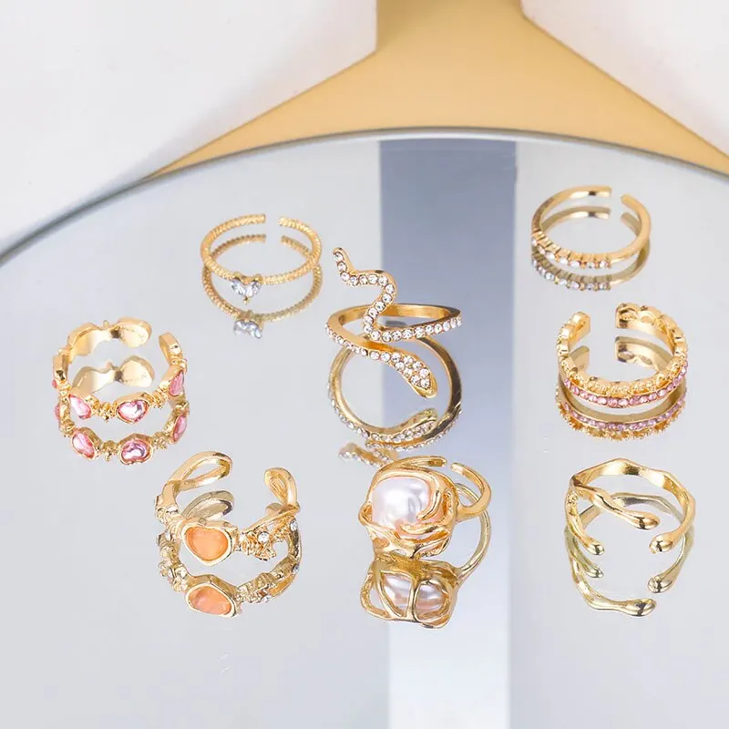 8Pcs/Set Y2K Pink Crystal Heart Ring Vintage Shiny Zircon Opal Love Open Ring for Women K-pop Punk Girl Party Jewelry Gifts 2 Mallzona Sd74bf0d4e8ac4e778d5c3a4070d6944fJ 8Pcs/Set Y2K Pink Crystal Heart Ring Vintage Shiny Zircon Opal Love Open Ring for Women K-pop Punk Girl Party Jewelry Gifts Mallzona