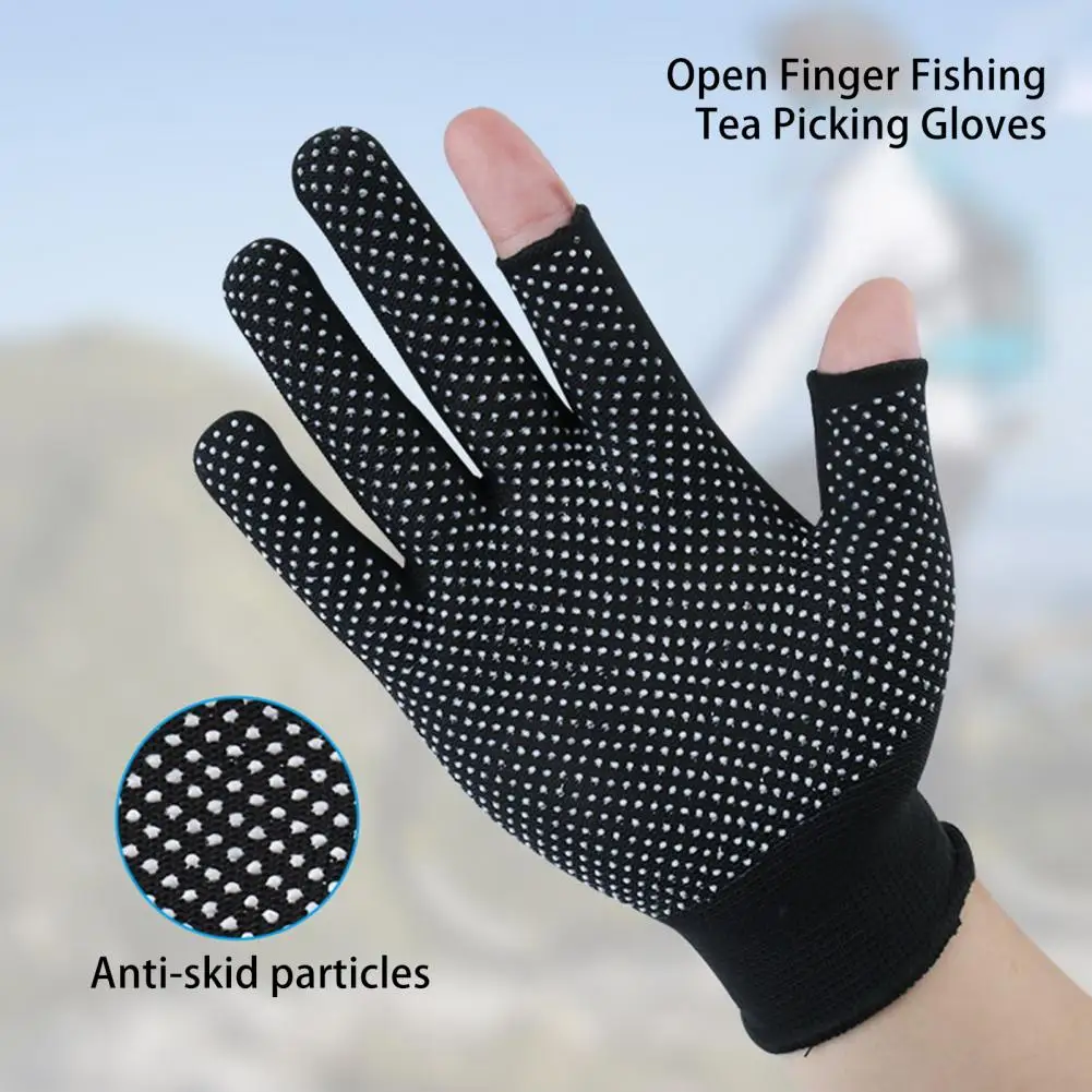 1 Pair Sports Gloves Fingerless Anti-slip Sun Protection Polyester Open Finger Fishing Tea Picking Gloves Outdoor Sports
1 Pair Sports Gloves Fingerless Anti-slip Sun Protection Polyester Open Finger Fishing Tea Picking Gloves Outdoor Sports