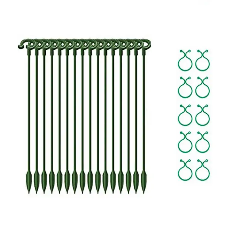 Plant Cage Stakes Single Stem Flower Circle Stakes With Clips Plant Poles For Tomato Rose Peony Vegetable Orchid Support
Plant Cage Stakes Single Stem Flower Circle Stakes With Clips Plant Poles For Tomato Rose Peony Vegetable Orchid Support
