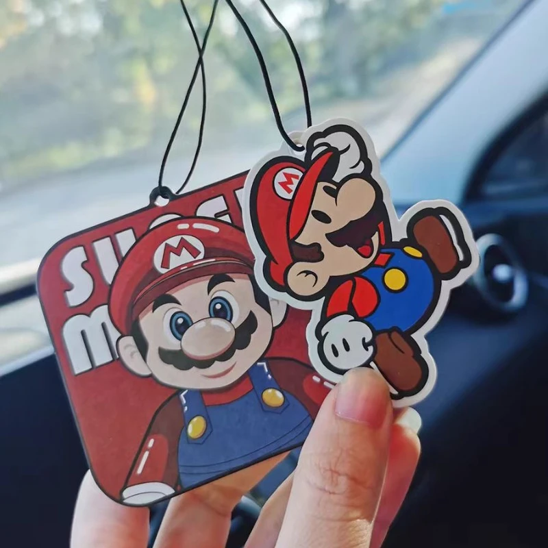Автомобильная фигурка Super Mario для ароматерапии, креативный подвесной освежитель воздуха в салоне автомобиля, подарок на день рождения в японском стиле аниме
Автомобильная фигурка Super Mario для ароматерапии, креативный подвесной освежитель воздуха в салоне автомобиля, подарок на день рождения в японском стиле аниме
