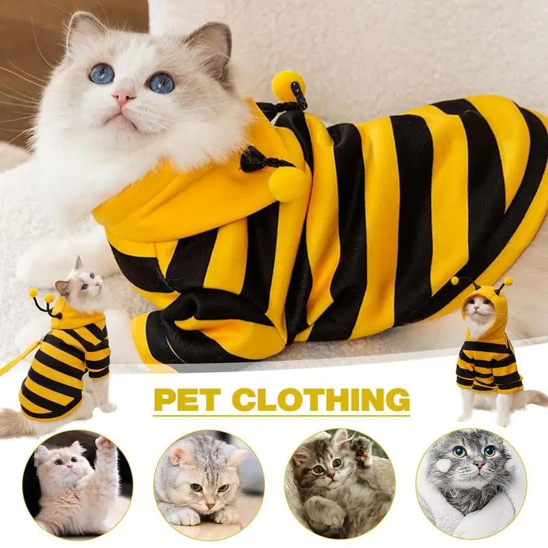 Pet Bee Dog Costume Clothes Cat Cosplay Soft Warm Fleece Fabric Pet Bee Halloween Hoodies For Small Medium Dogs Kitten Puppy
Pet Bee Dog Costume Clothes Cat Cosplay Soft Warm Fleece Fabric Pet Bee Halloween Hoodies For Small Medium Dogs Kitten Puppy