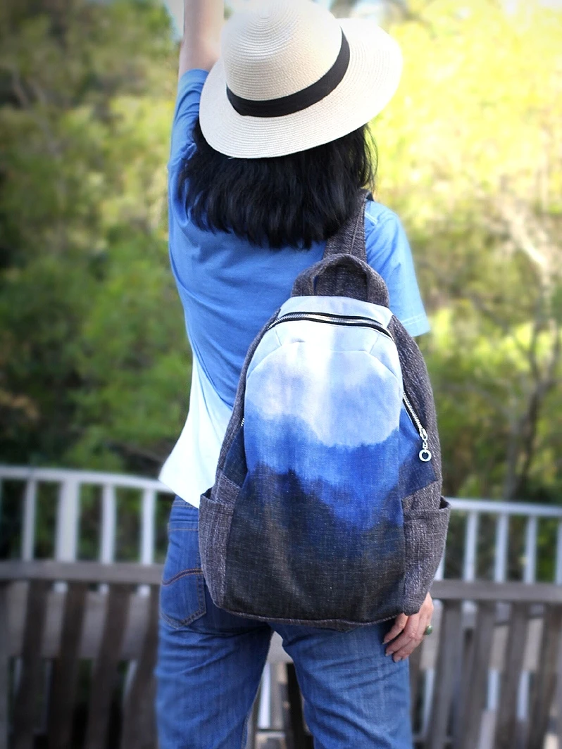 

Ethnic Style Cotton and Linen Chinese National Fashion Mori Harajuku Artistic Texture Versatile Retro Backpack