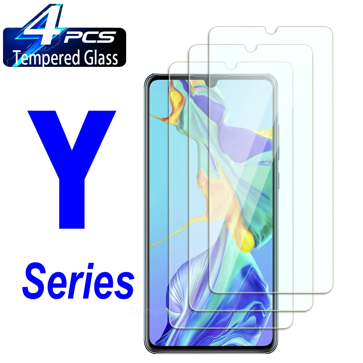 

2/4Pcs Tempered Glass for Huawei Y5 Y6 Y7 Y9 Lite Prime 2019 Glass On Huawei Y5p Y6p Y7p Y8p Y6S 2019 Y8S Y9S Y7a Y9a Glass Film