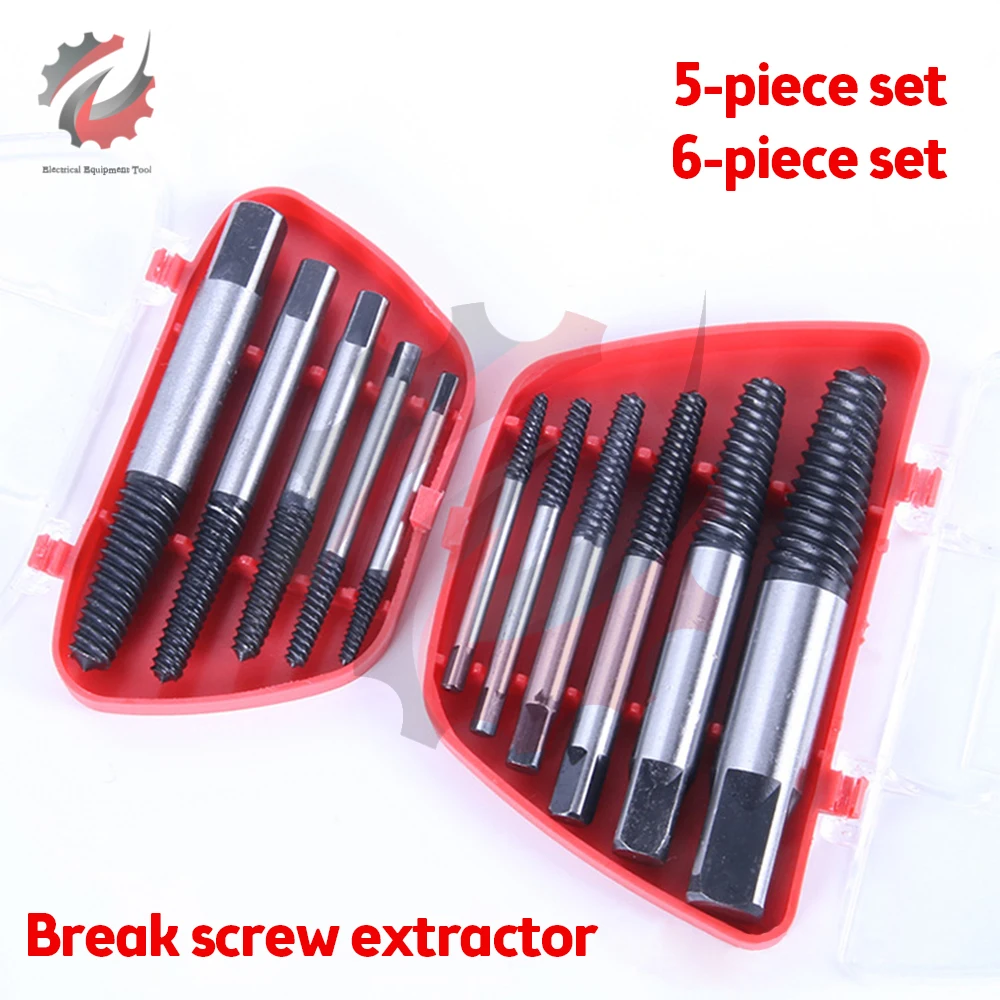 5PCS Broken Screw Remover Extractor Drill Bits 5Pcs Steel Durable Easy Out Remover Center Drill Damaged Bolts Remover Drill Tool
5PCS Broken Screw Remover Extractor Drill Bits 5Pcs Steel Durable Easy Out Remover Center Drill Damaged Bolts Remover Drill Tool