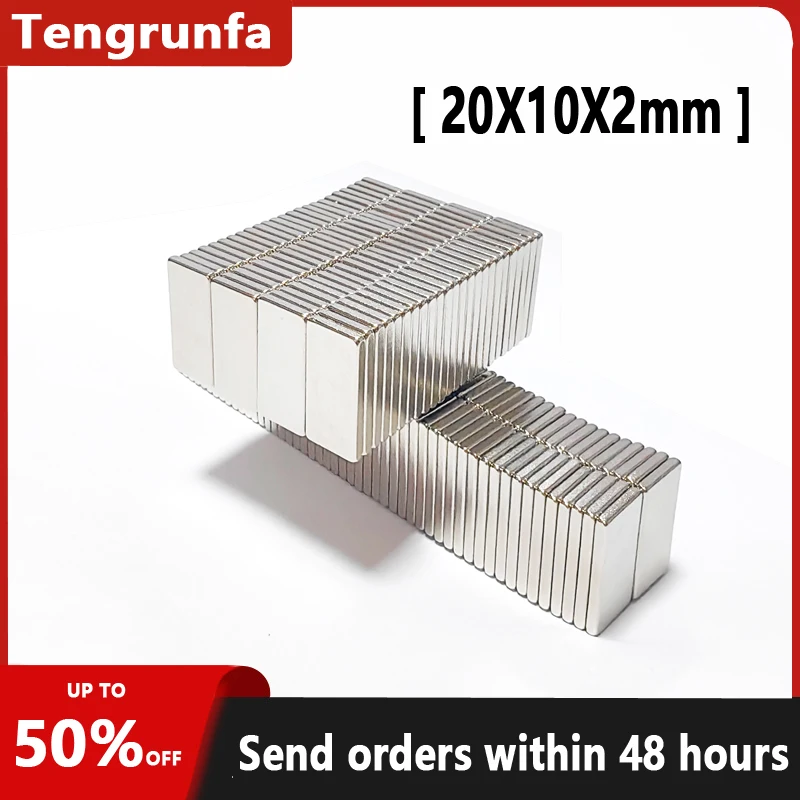 N35 Rectangular magnet 20x10x2 mm Super Strong Neodymium magnet 20*10*2 mm NdFeB magnet 20mm x 10mm x 2mm Strong square magnet
N35 Rectangular magnet 20x10x2 mm Super Strong Neodymium magnet 20*10*2 mm NdFeB magnet 20mm x 10mm x 2mm Strong square magnet
