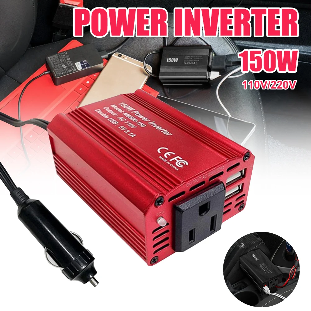 Hot sale 150W Car Power Inverter Socket Converter DC 12V to AC 110/220V Modified Sine Wave Car Charger Converter Adapter
Hot sale 150W Car Power Inverter Socket Converter DC 12V to AC 110/220V Modified Sine Wave Car Charger Converter Adapter