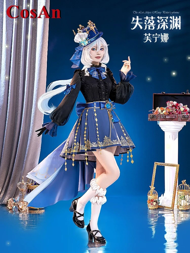 CosAn Game Genshin Impact Furina Focalors Cosplay Costume Furina de Fontaine School Halloween Anime Arethusa Abyss of loss
CosAn Game Genshin Impact Furina Focalors Cosplay Costume Furina de Fontaine School Halloween Anime Arethusa Abyss of loss
