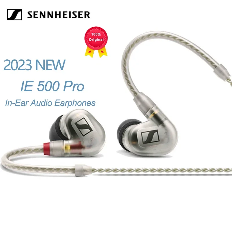 

100% оригинальные наушники-вкладыши SENNHEISER IE 500 Pro, проводные наушники с монитором, стереонаушники с басами, наушники с микрофоном, музыкальная гарнитура